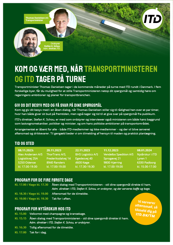 ITD - Kom Og Vær Med, Når Transportministeren & ITD Tager På Tur